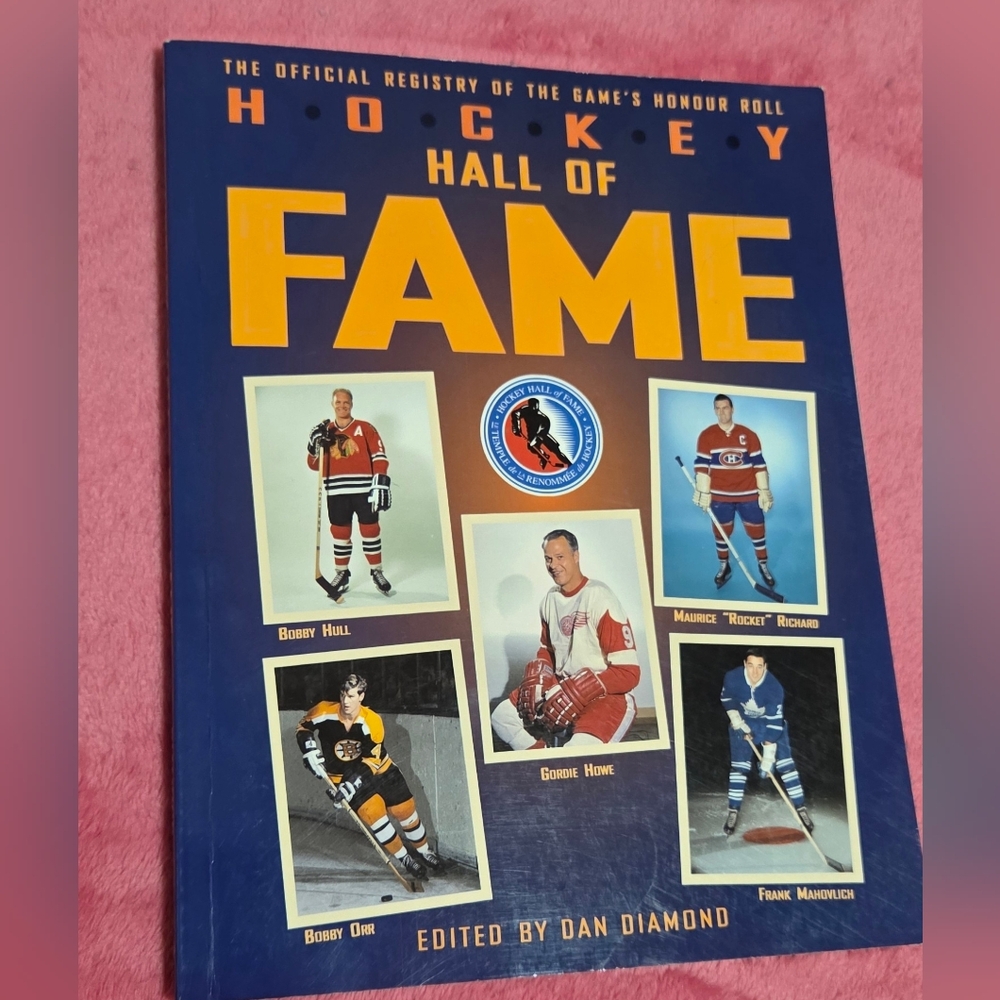 Hockey Hall of Fame Book - Blue and Yellow Cover 1996